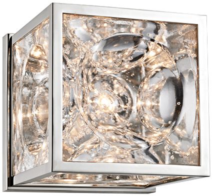 Hudson Valley Fisher 5" High Polished Nickel Wall Sconce