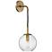 Hudson Valley Rousseau 14" High Aged Brass Wall Sconce