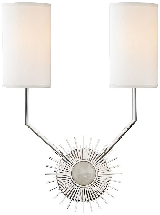 Hudson Valley Borland 18" High Polished Nickel Wall Sconce