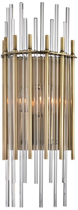 Hudson Valley Wallis 19 3/4" High Aged Brass Wall Sconce