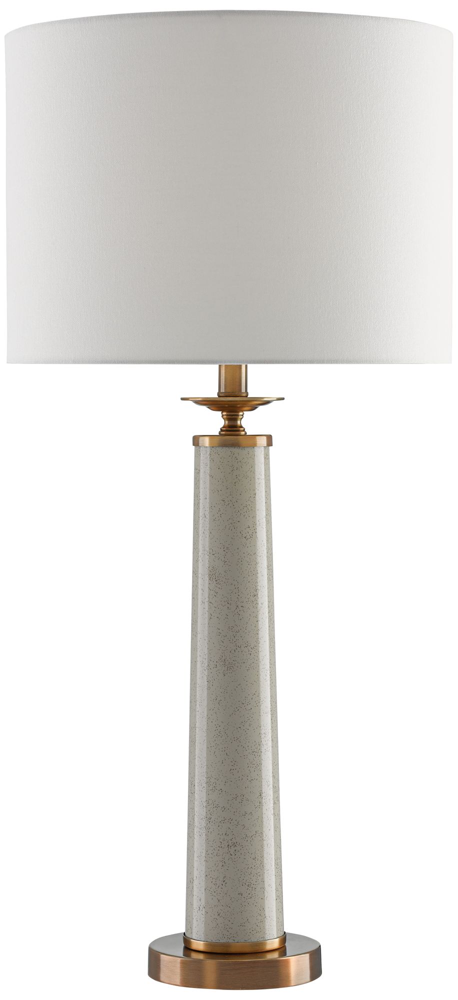 Currey and Company Rhyme Speckled Gray Table Lamp