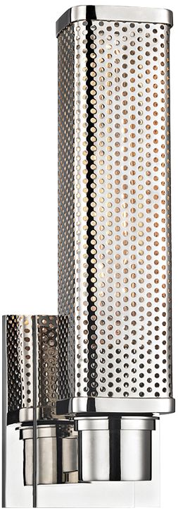 Hudson Valley Gibbs 12 1/2" High Polished Nickel Wall Sconce