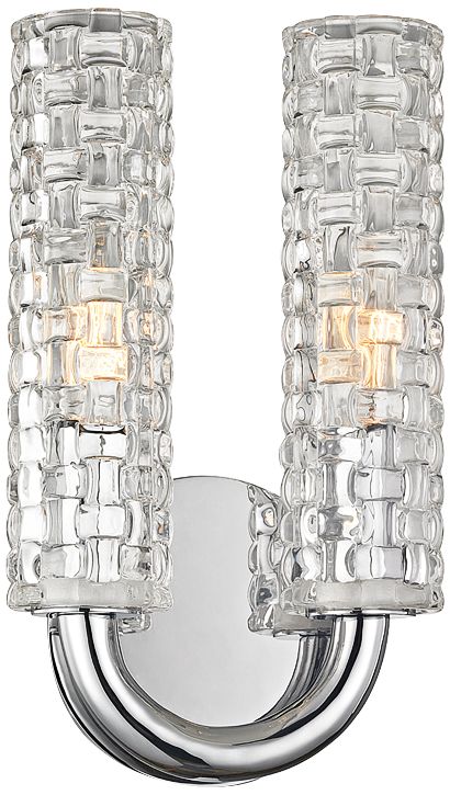 Hudson Valley Dartmouth 10 3/4"H Polished Nickel Wall Sconce