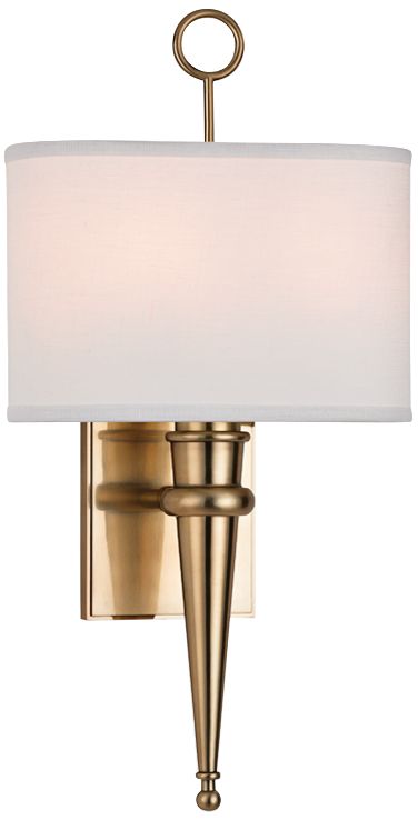 Hudson Valley Harmony 18 3/4" High Aged Brass Wall Sconce