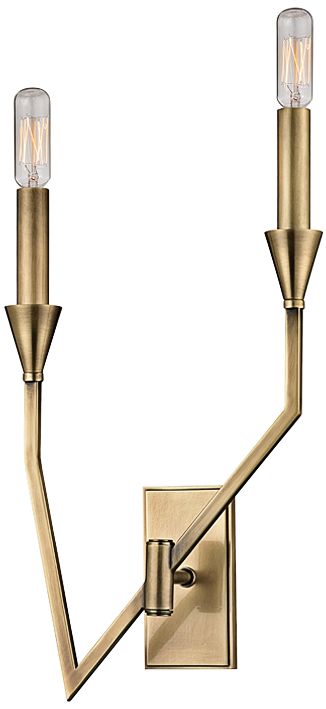 Hudson Valley Archie 18" High Aged Brass Right Wall Sconce