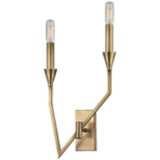 Hudson Valley Archie 18&quot; High Aged Brass Right Wall Sconce