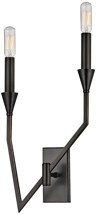 Hudson Valley Archie 18" High Old Bronze Right Wall Sconce