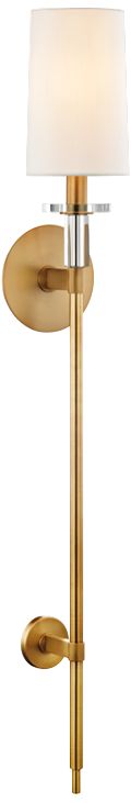 Hudson Valley Amherst 36 1/2" High Aged Brass Wall Sconce