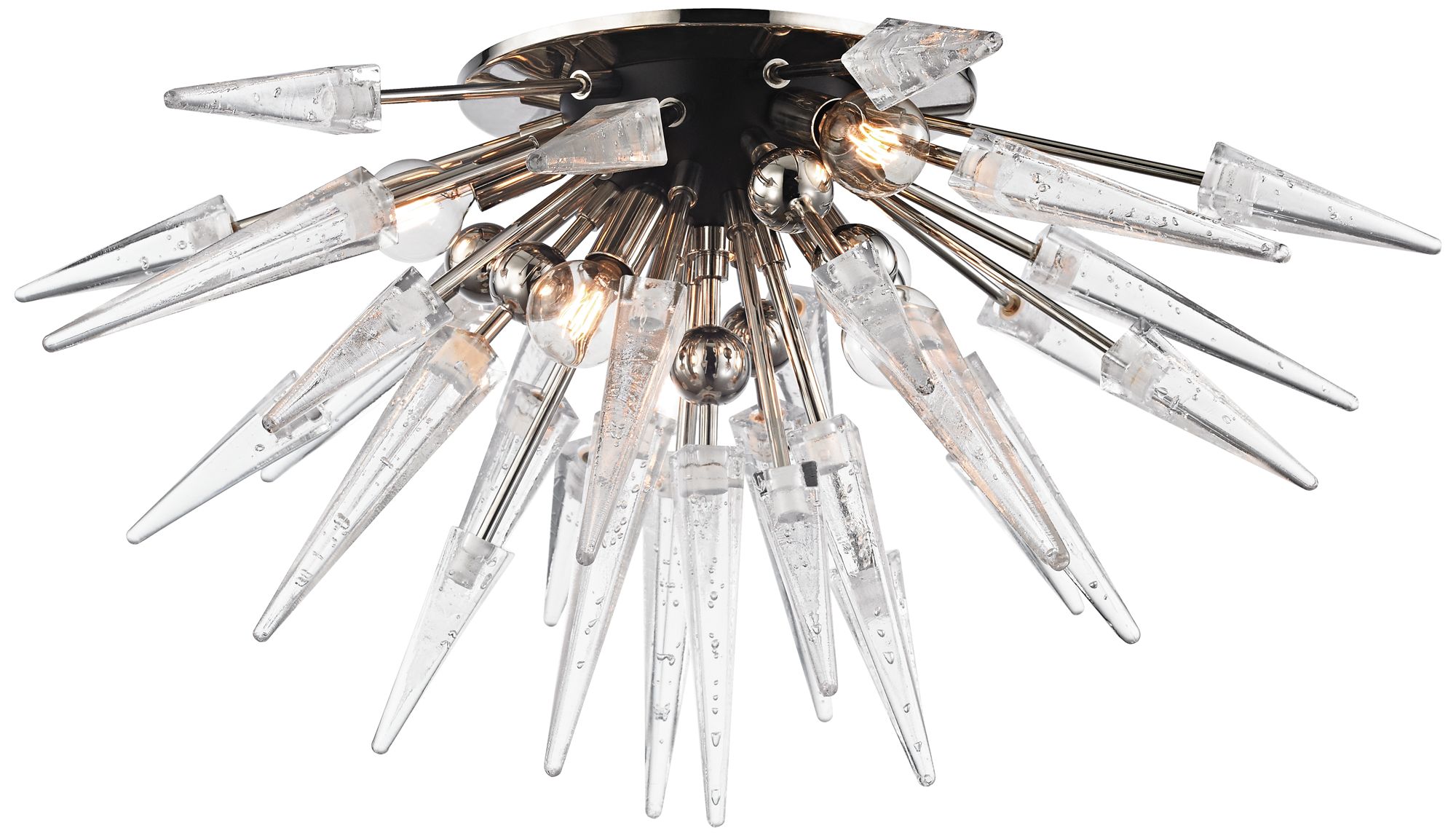 Hudson Valley Sparta 28" Wide Polished Nickel Ceiling Light