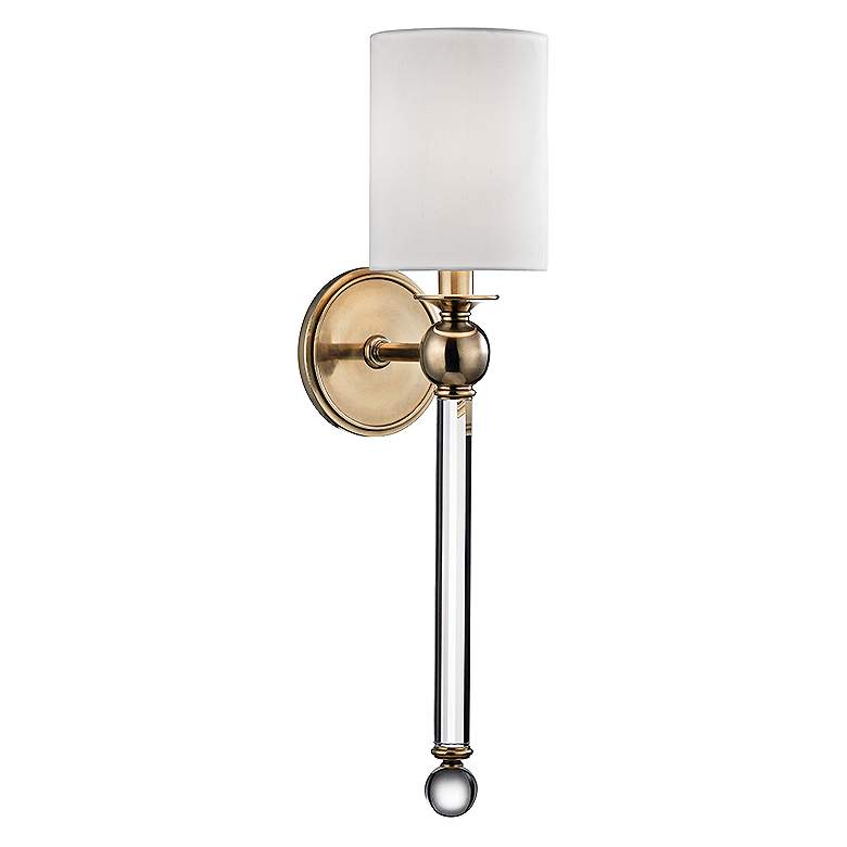 Hudson Valley Gordon 22 1/4&quot; High Aged Brass Wall Sconce