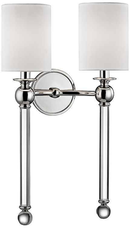 Hudson Valley Gordon 22"H Polished Nickel Dual Wall Sconce