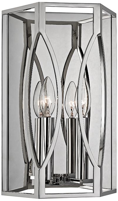 Hudson Valley Roswell 14" High Polished Nickel Wall Sconce