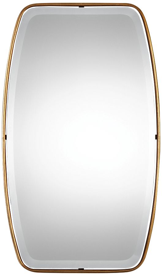 Uttermost Canillo Gold 21" x 36" Floating Wall Mirror