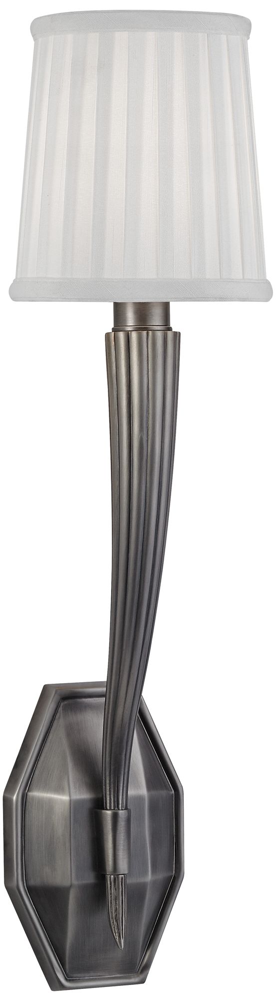 Hudson Valley Erie 20 1/2" High Historic Nickel Wall Sconce