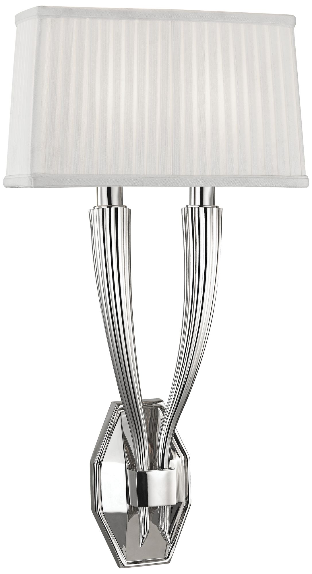Hudson Valley Erie 21" High Polished Nickel Dual Wall Sconce