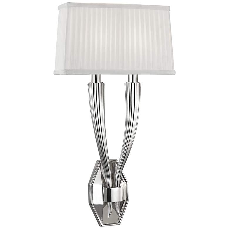 Hudson Valley Erie 21&quot; High Polished Nickel Dual Wall Sconce