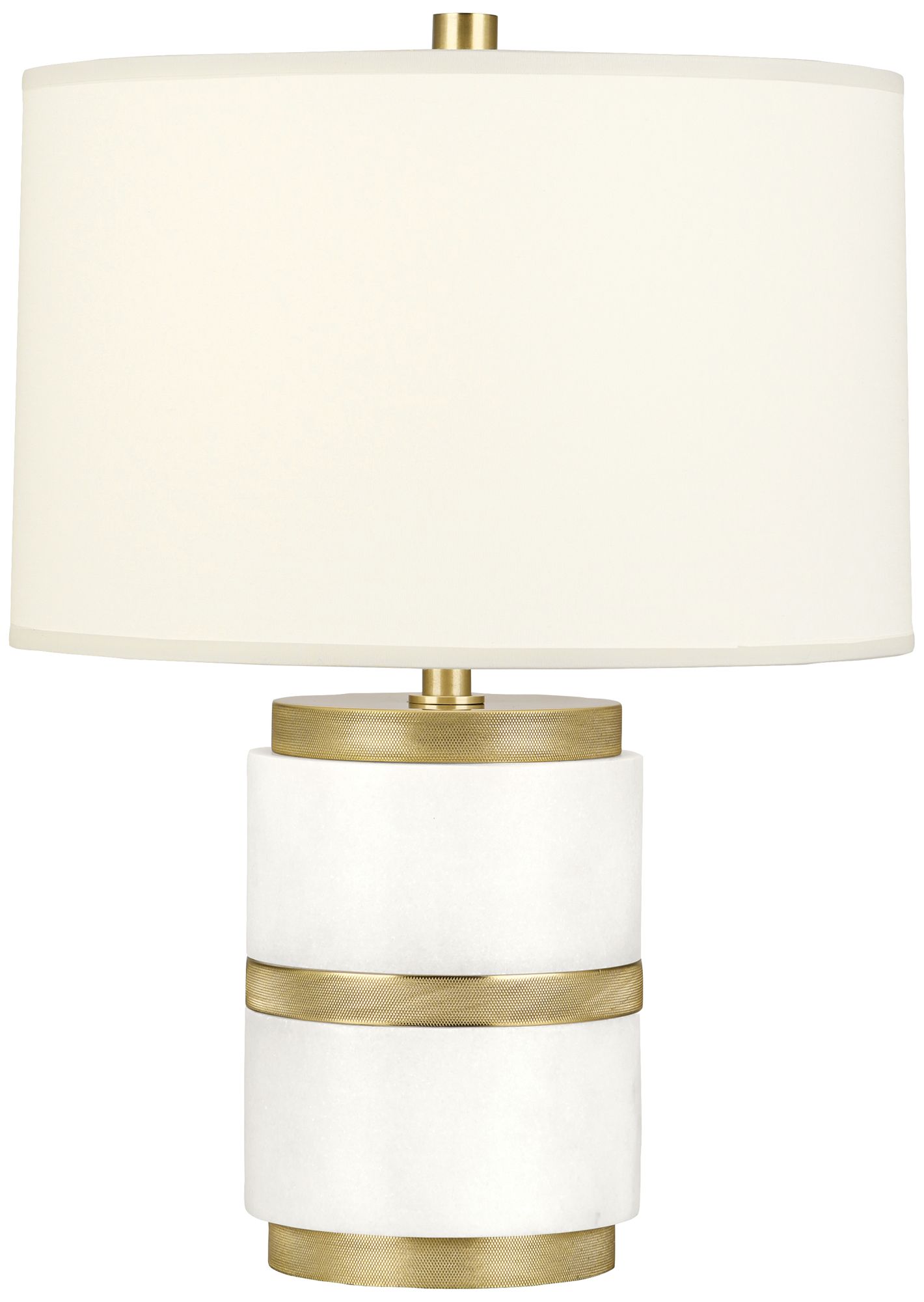 Robert Abbey Wyatt Modern Brass with White Shade Accent Lamp