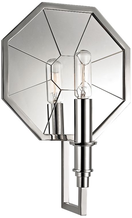 Hudson Valley Cushing 11 3/4"H Polished Nickel Wall Sconce