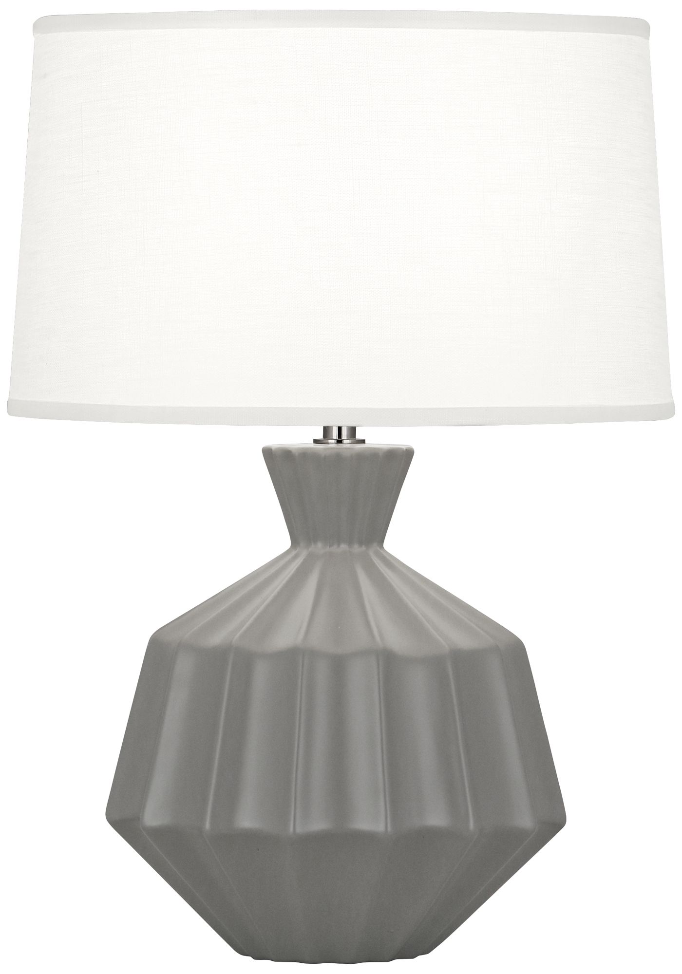 Robert Abbey Orion 17 3/4" Matte Gray Accent Table Lamp