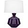 Robert Abbey Orion 27" Amethyst Purple Ceramic Table Lamp