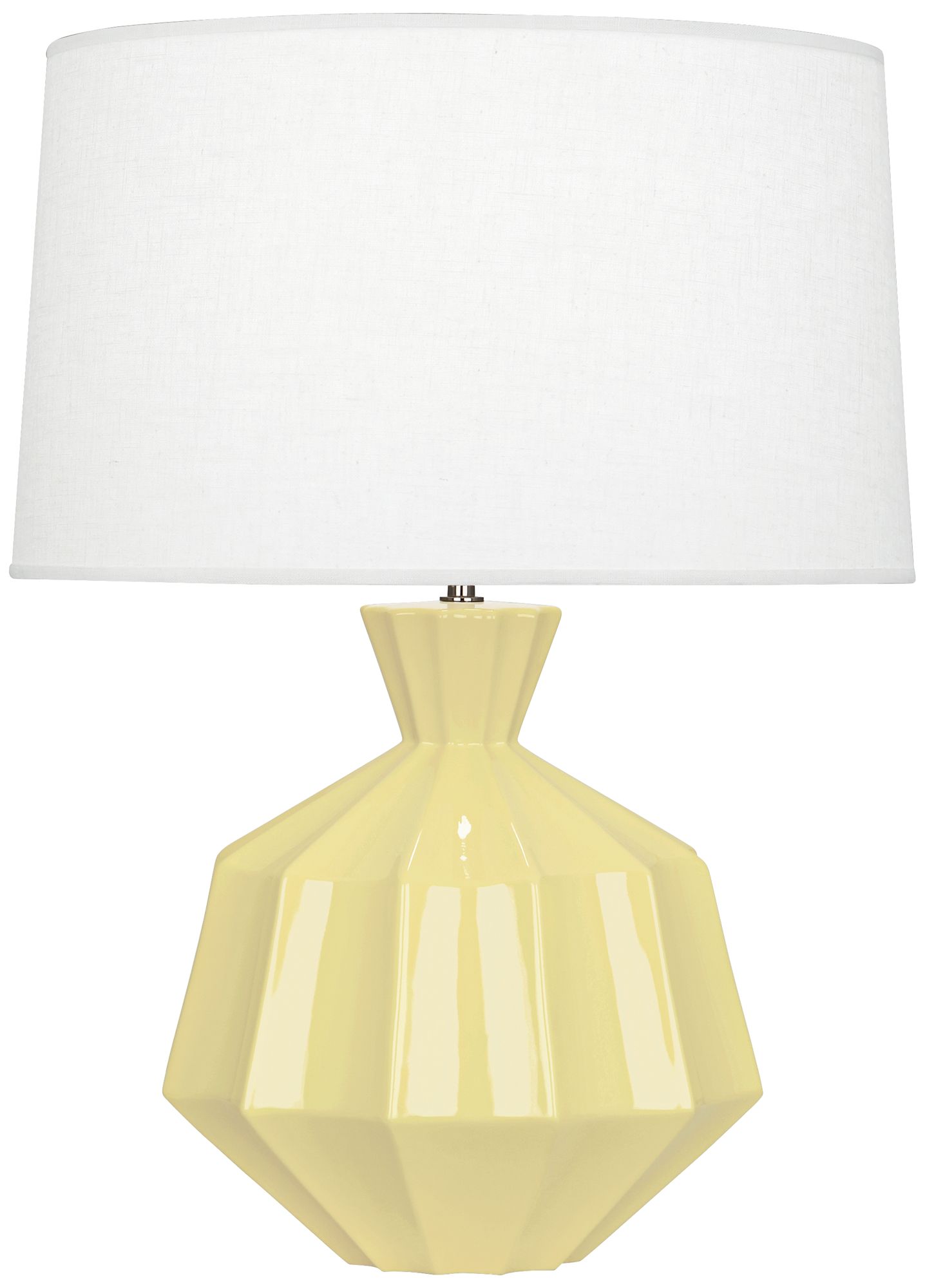 Robert Abbey Orion 27" Butter Yellow Ceramic Table Lamp