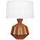 Robert Abbey Orion 27" Cinnamon Brown Ceramic Table Lamp