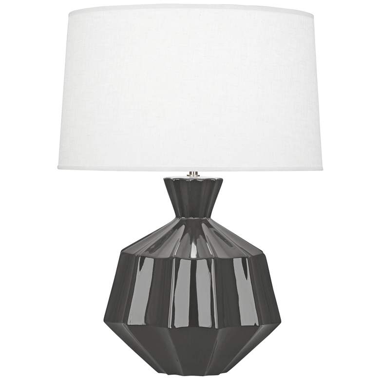Robert Abbey Orion 27&quot; Ash Gray Ceramic Table Lamp