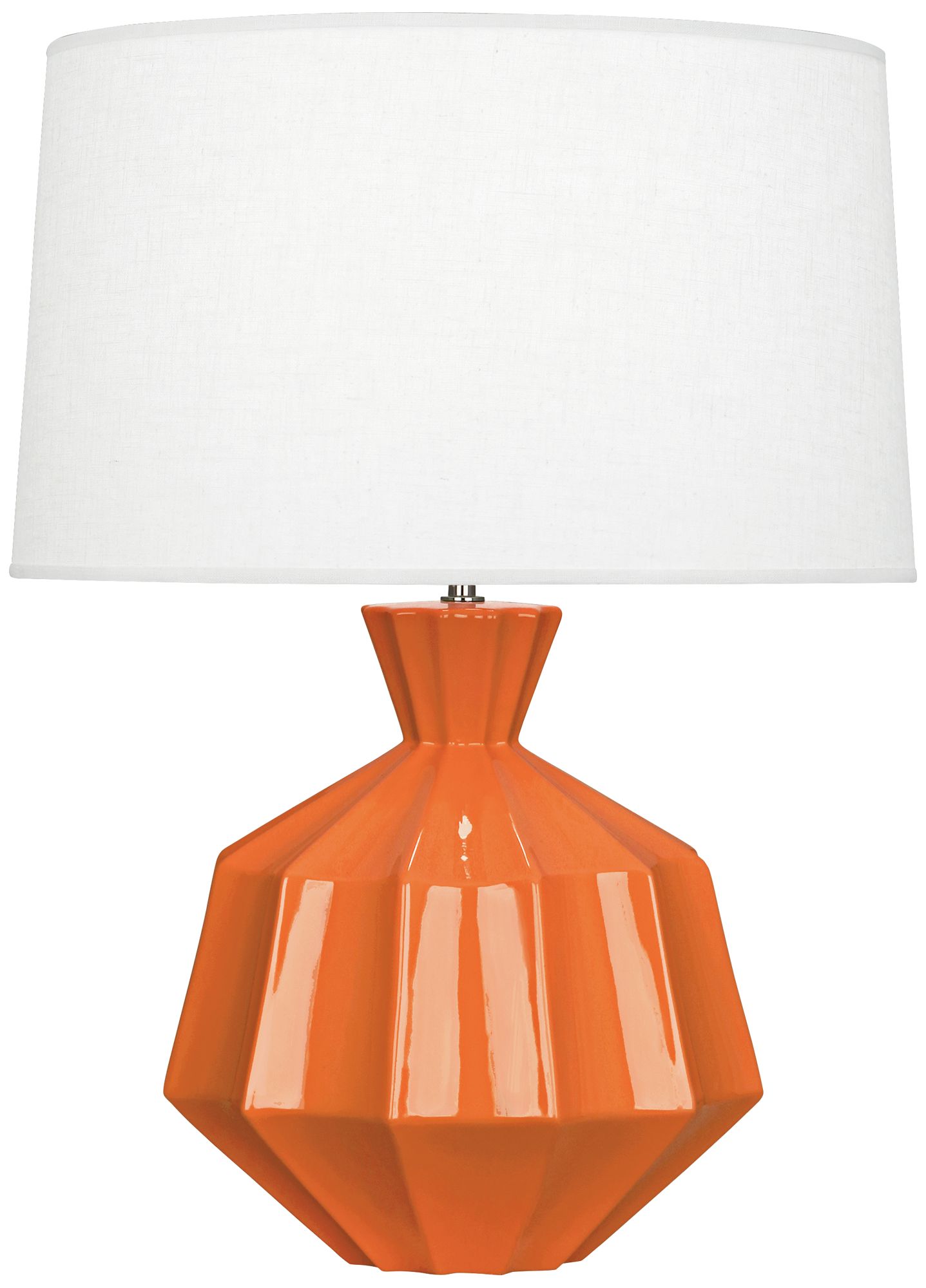 Robert Abbey Orion 27" Pumpkin Ceramic Table Lamp