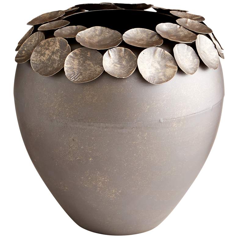 Image 1 Cyan Design 14 1/2" High Electrum Bronze Vase Container