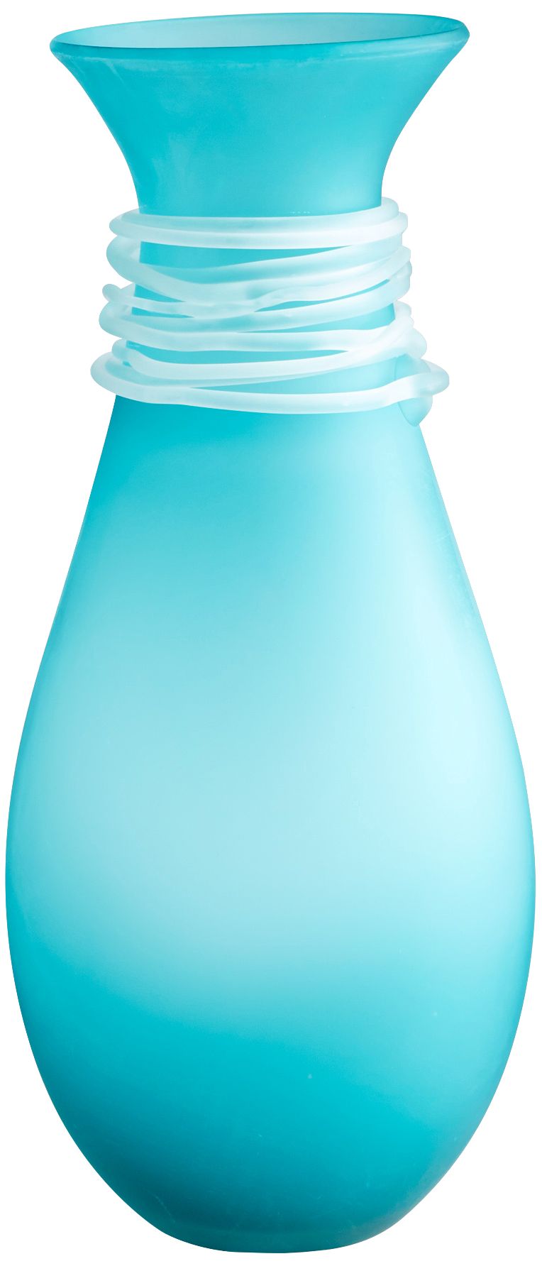 Cyan Design Alpine Blue 17 1/4" High Modern Glass Vase