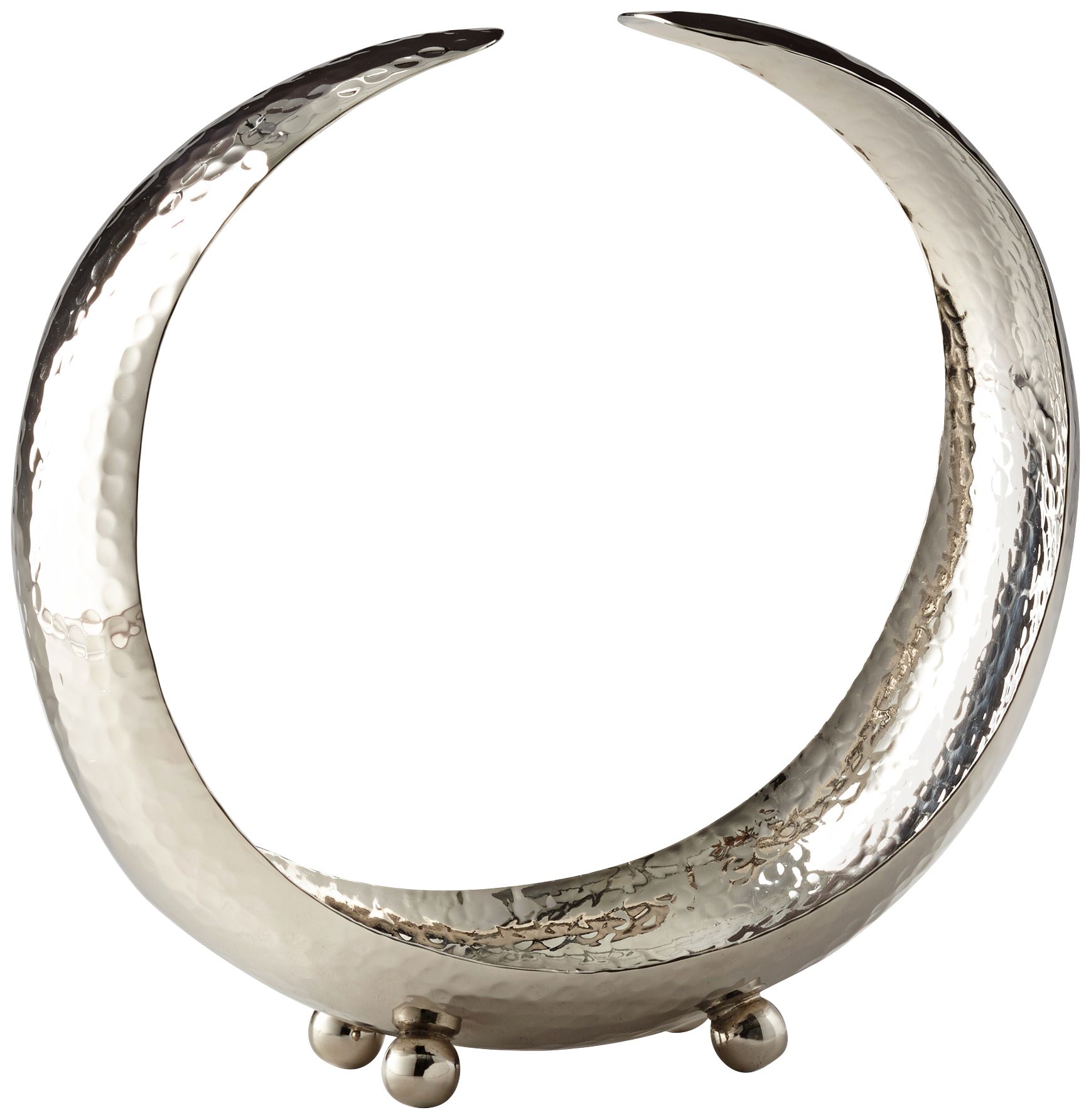 Cyan Design 14 1/4" High Crescent Nickel Finish Table Accent