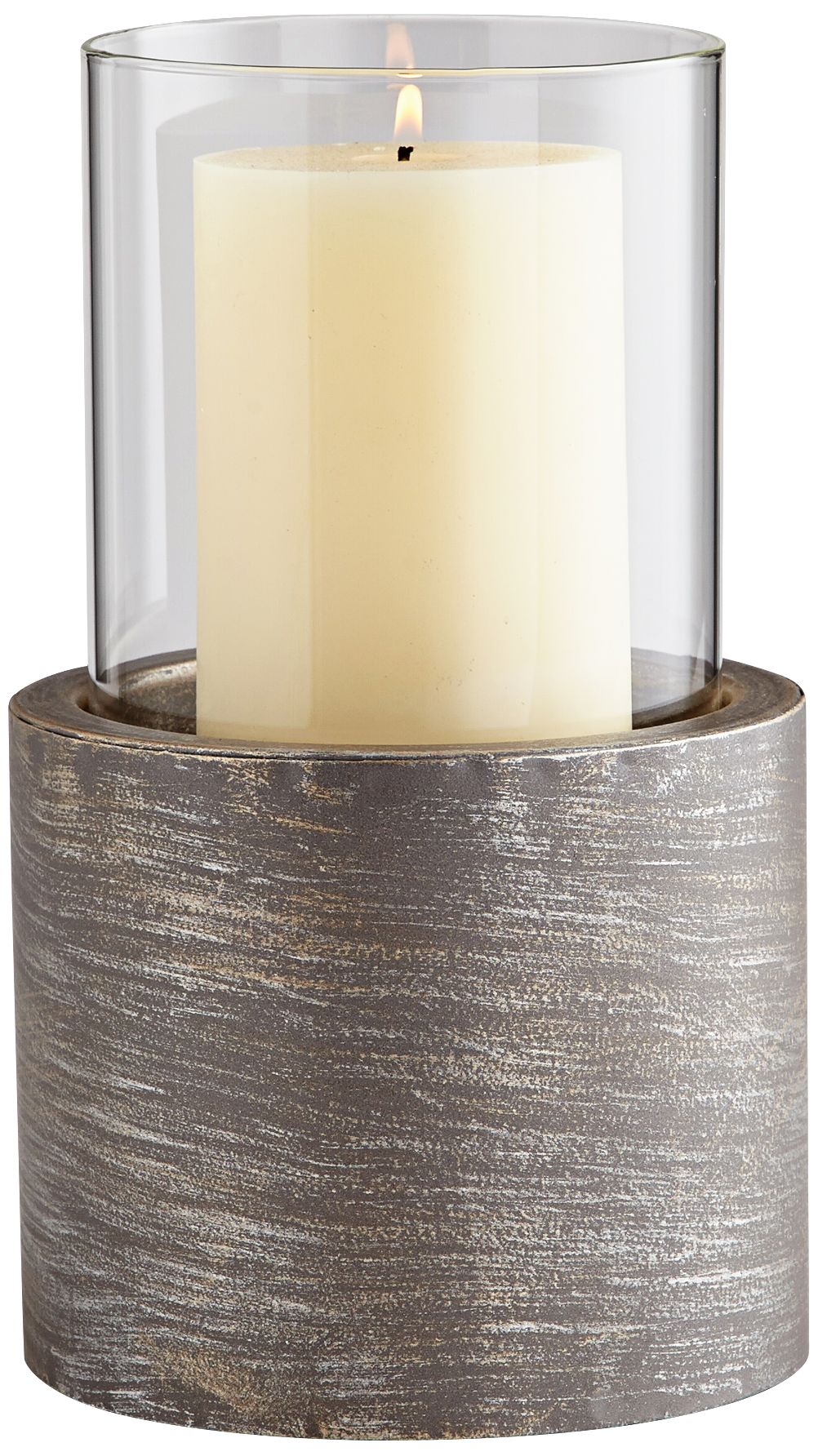 Cyan Design Valerian Graphite Small Pillar Candle Holder 9T266