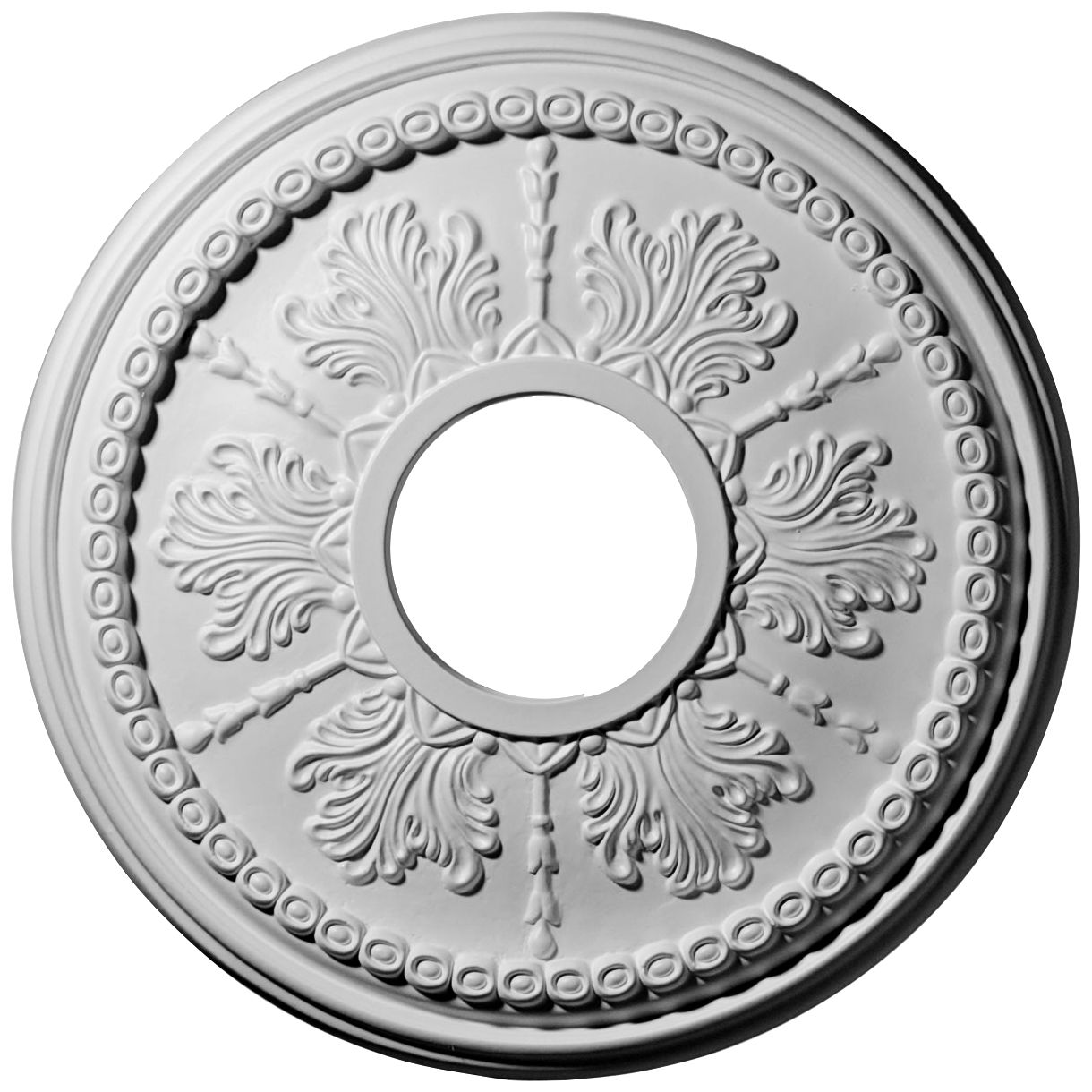 Tirana 13 3/4" Wide Primed Round Ceiling Medallion