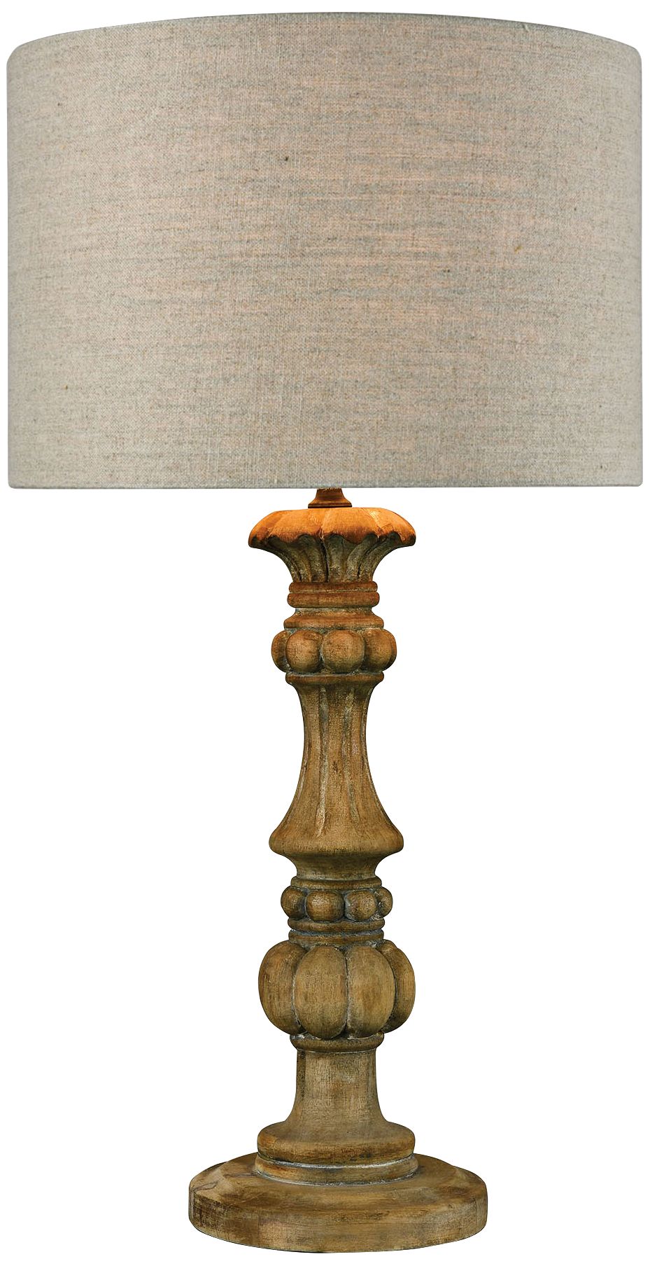 Haute-Vienne Natural Stain Table Lamp