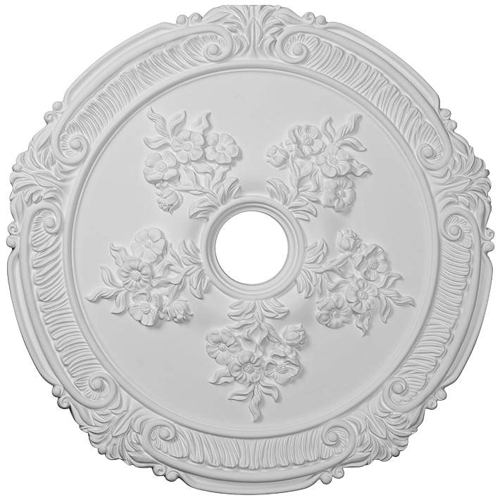Attica With Rose 26 Wide Primed Round Ceiling Medallion 9t340