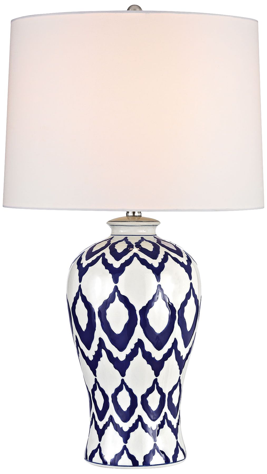 Kew Blue and White Glaze Ceramic Table Lamp