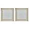 White Out 23 3/4" Square Framed Wall Art Set of 2