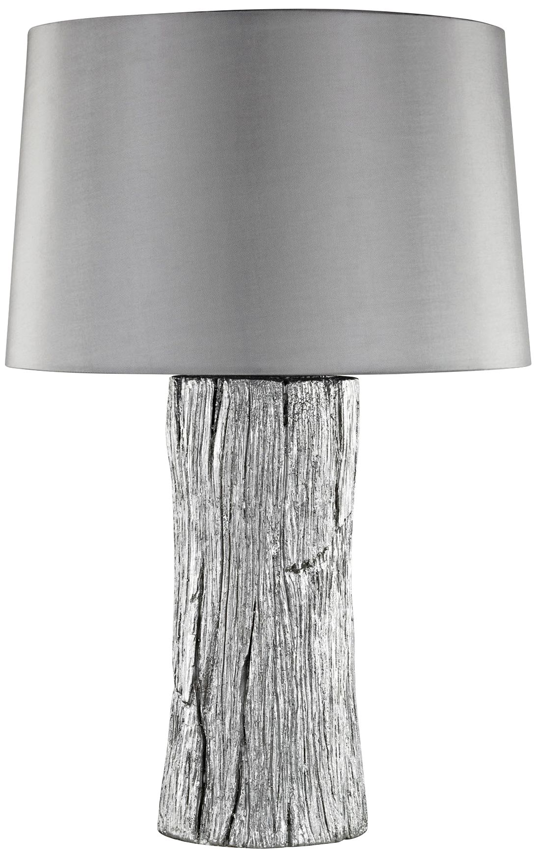 Kanamota Silver Outdoor Rated Faux Bois Table Lamp