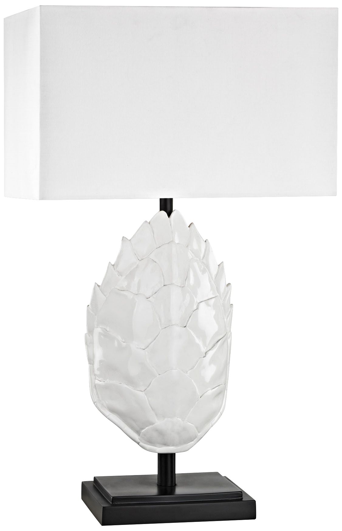 Los Roques Gloss White Outdoor Table Lamp
