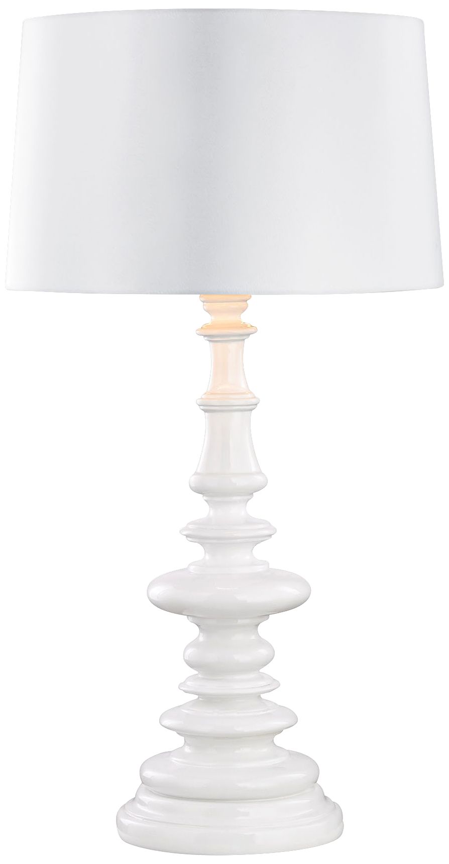 tall white lamp table