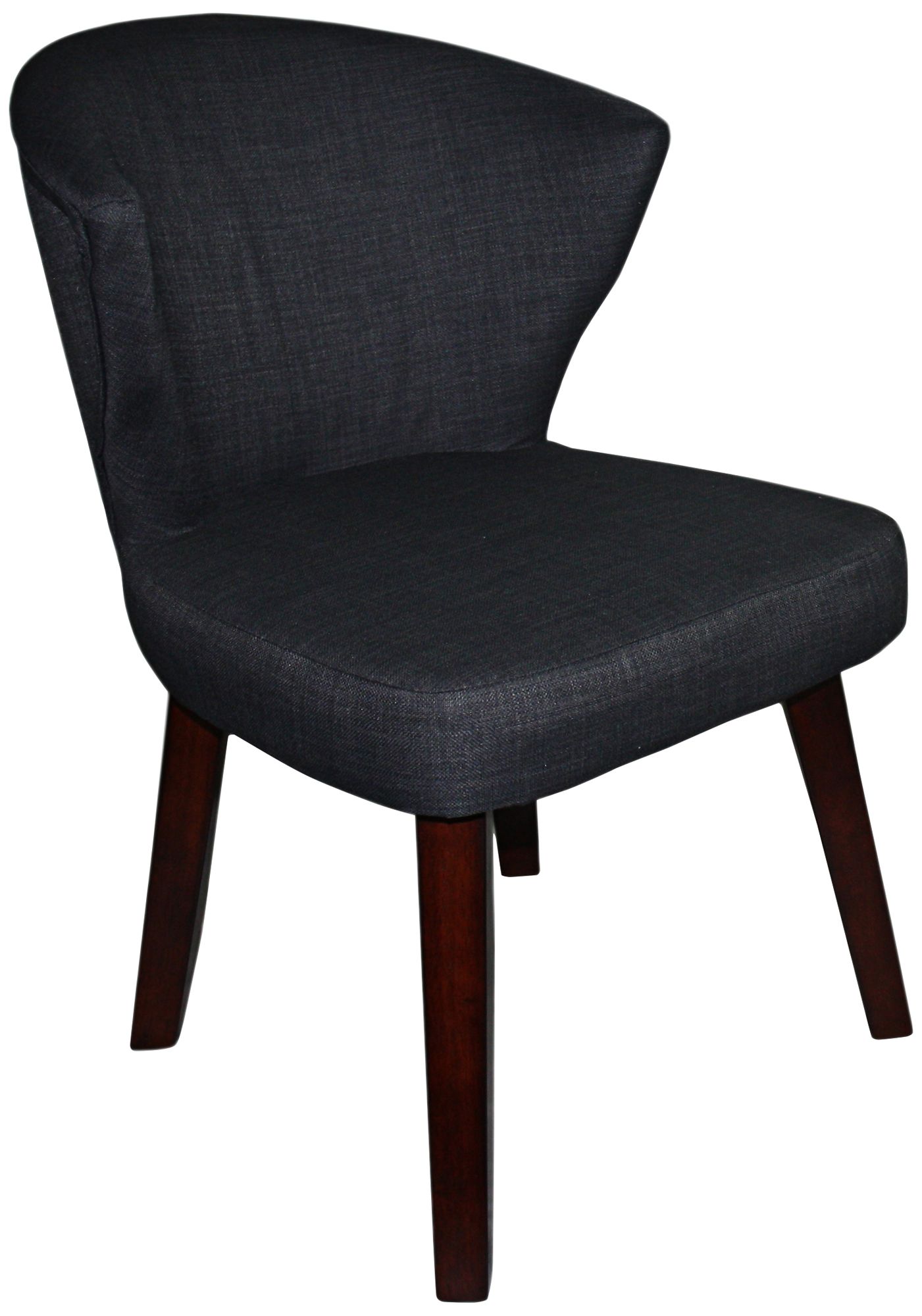 Gilmore Gray Concave Accent Chair