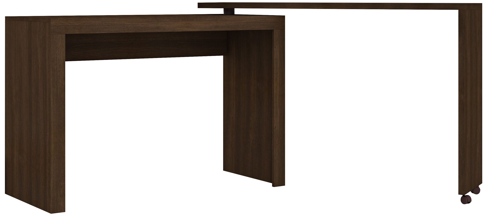 Accentuations 47 1/4" Wide Tobacco Modern Nested Office Desk