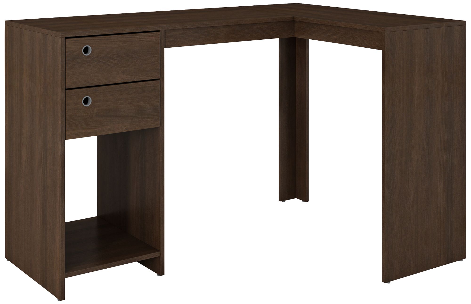 Accentuations 50 1/2" Wide Palermo Tobacco L-Shaped Desk