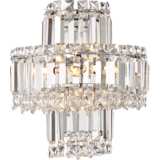 Magnificence 12 1/2&quot; High Chrome and Crystal LED Wall Sconce