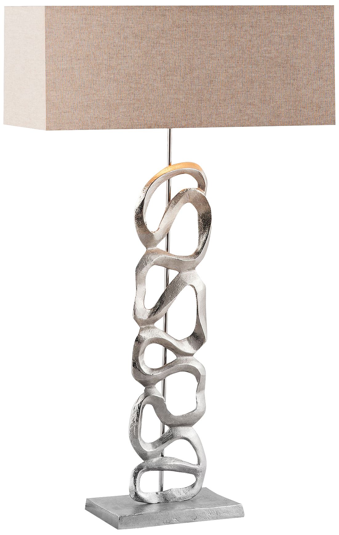 Essence Nickel Metal Table Lamp