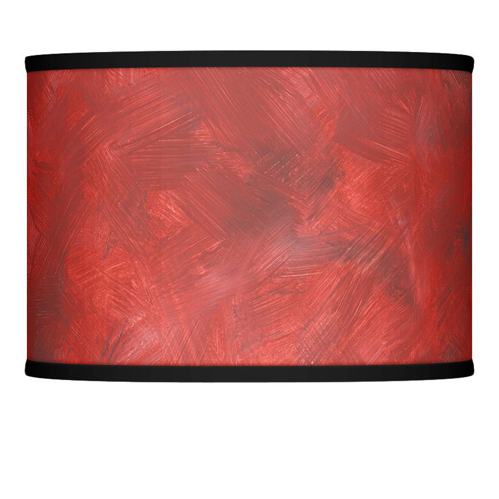 Red Abstract Giclee Glow Lamp Shade 13.5x13.5x10 (Spider)