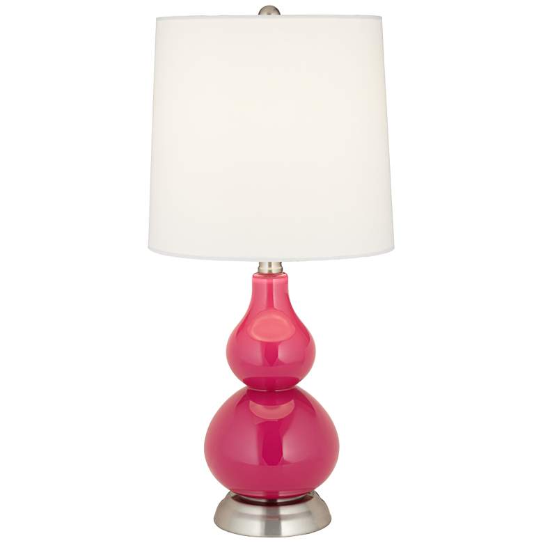 Beetroot Purple Small Gourd Accent Table Lamp