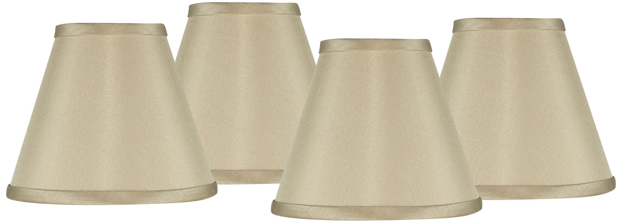 Sesame Faux Silk Set of Four Shades 3x6x5 (Clip-On)