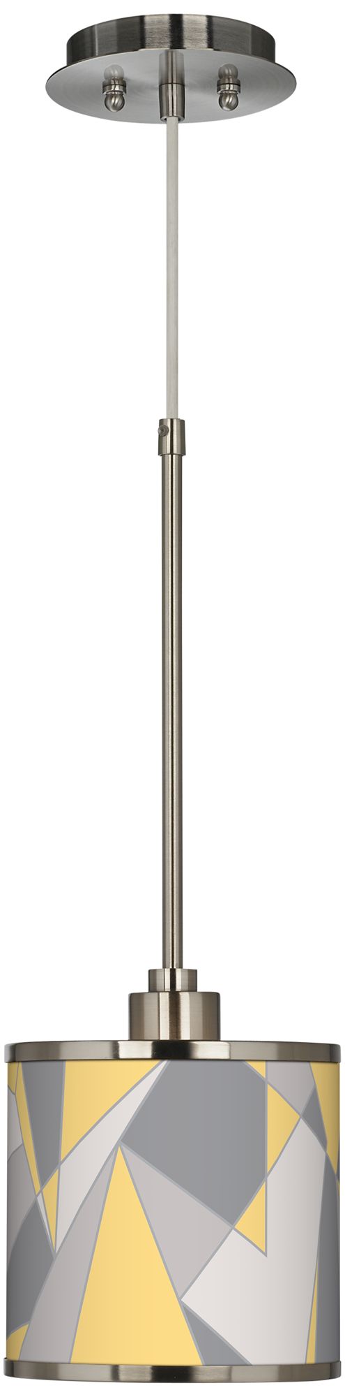 Modern Mosaic II Giclee Glow Mini Pendant Light