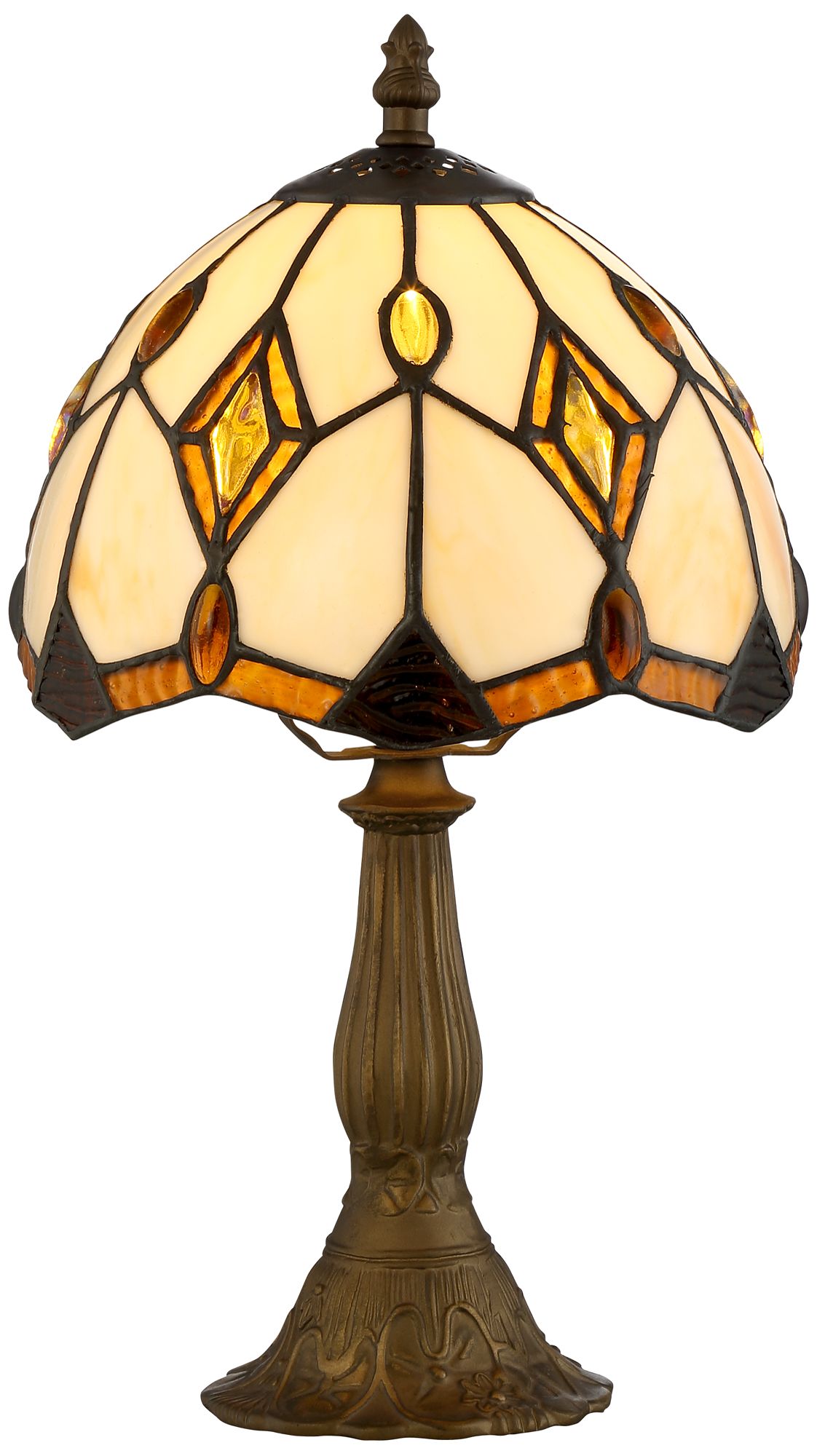 Robert Louis Tiffany Bart 13 3/4" High Art Glass Table Lamp 9V595